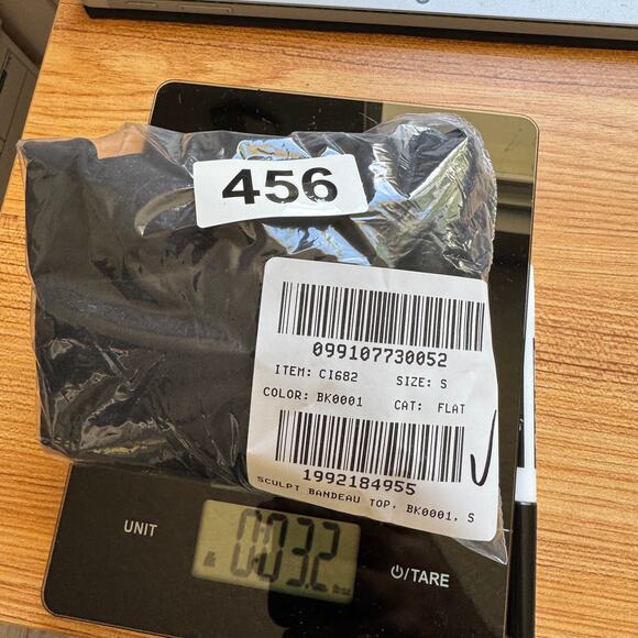 J.Crew Classic Sculpt Bandeau Bikini Top WMNS S Black Removable Straps and Pads - Picture 8 of 8